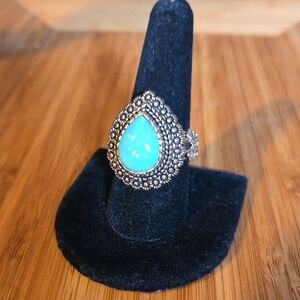 Barse Tourquoise Bronze Ring 9